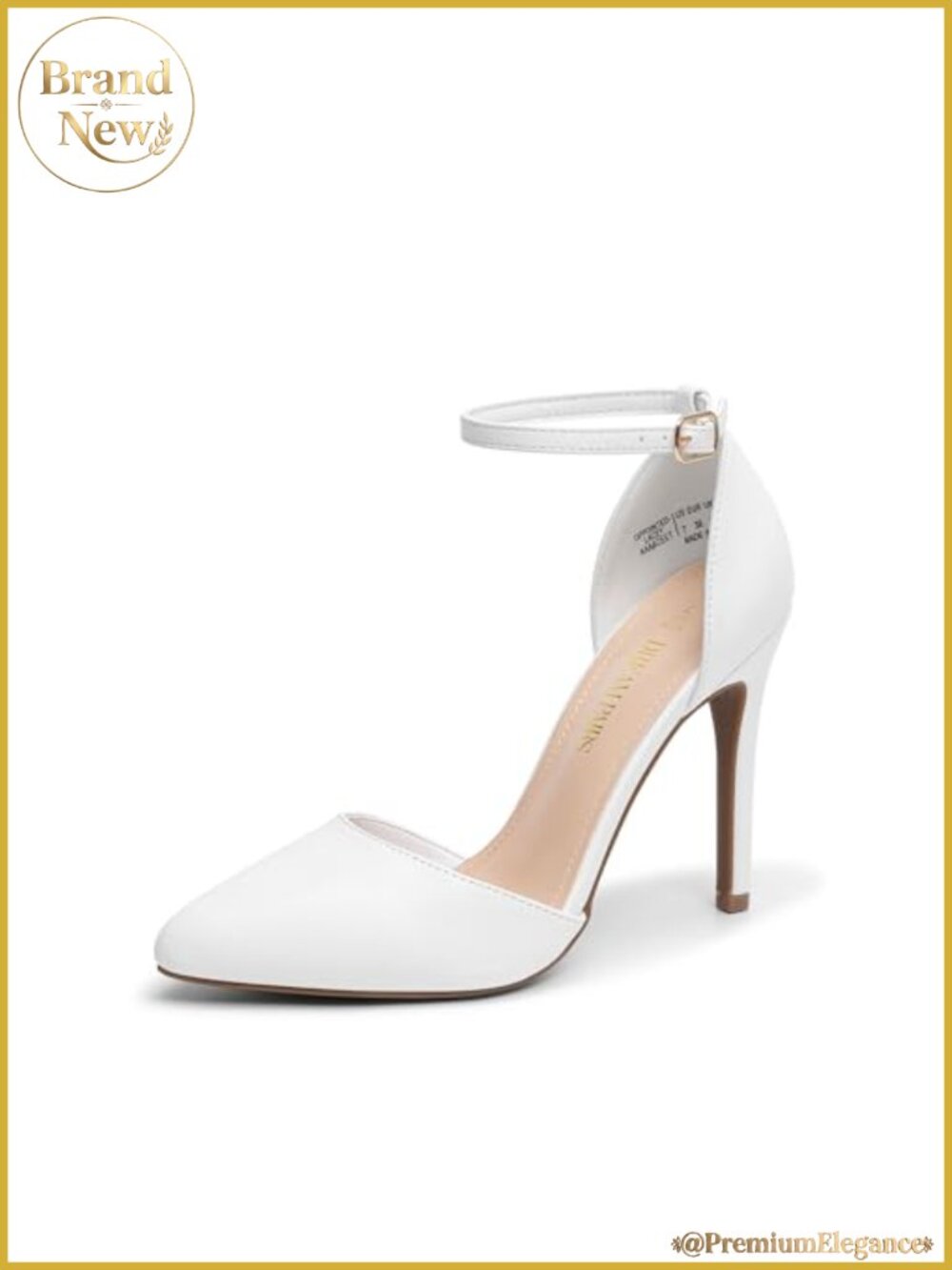Women's Pointed Toe Stiletto Heels Pumps 4 Inch High Heel Dress Shoes